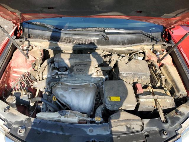 4T1BF1FK7CU536698 - 2012 TOYOTA CAMRY BASE RED photo 11