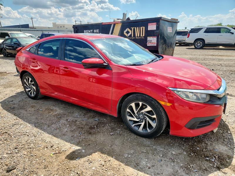 2HGFC2F73GH561530 - 2016 HONDA CIVIC EX RED photo 4