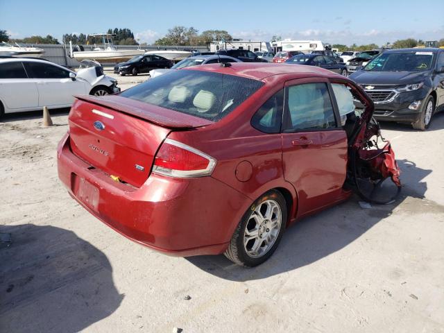 1FAHP36N79W123524 - 2009 FORD FOCUS SES RED photo 4