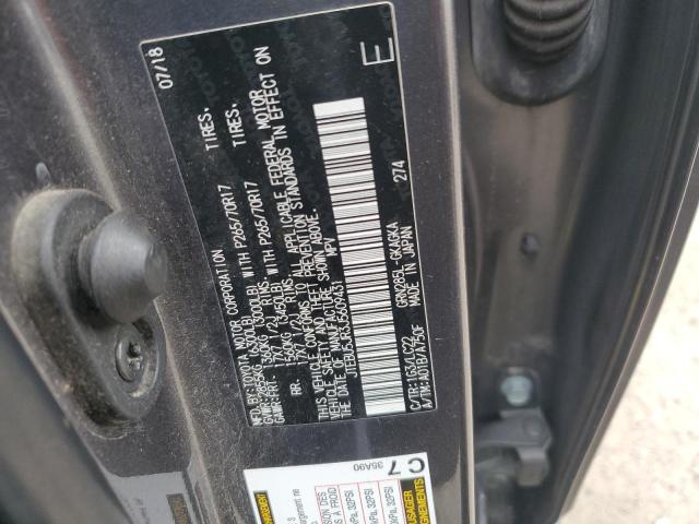 JTEBU5JR3J5609431 - 2018 TOYOTA 4RUNNER SR5/SR5 PREMIUM CHARCOAL photo 13