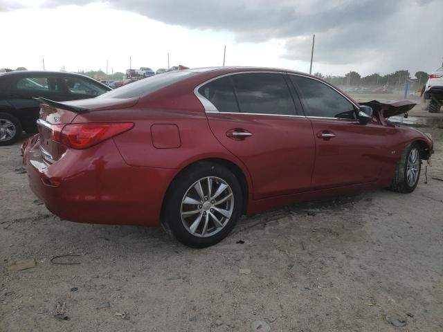 JN1BV7APXEM684024 - 2014 INFINITI Q50 BASE Қызыл фото 3