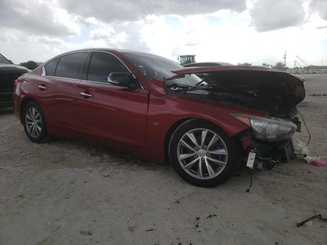 JN1BV7APXEM684024 - 2014 INFINITI Q50 BASE Қызыл фото 4