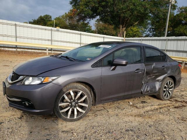 2HGFB2F94FH515093 - 2015 HONDA CIVIC EXL GRAY photo 1