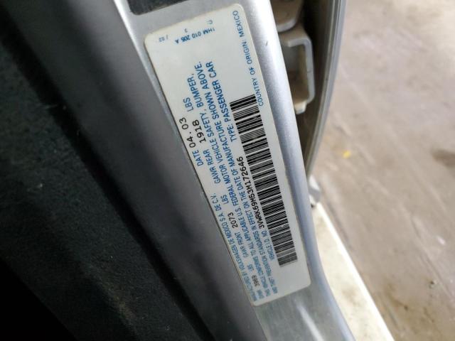 3VWRK69M53M172646 - 2003 VOLKSWAGEN JETTA GL SILVER photo 12