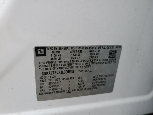3GKALTEVXJL305659 - 2018 GMC TERRAIN SLE Ақ фото 13