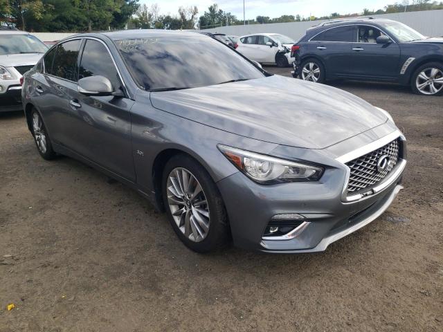 JN1EV7AR9JM437098 - 2018 INFINITI Q50 LUXE GRAY photo 4