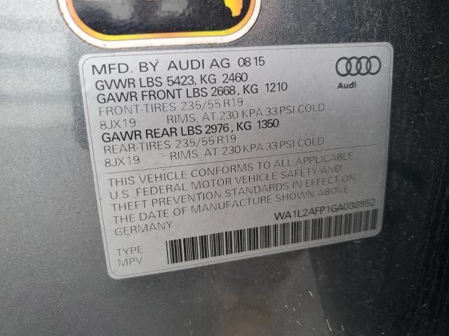 WA1L2AFP1GA038952 - 2016 AUDI Q5 PREMIUM PLUS 灰色 照片 13