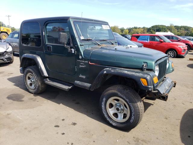 1J4FA49S4YP741154 - 2000 JEEP WRANGLER / SPORT GREEN photo 4