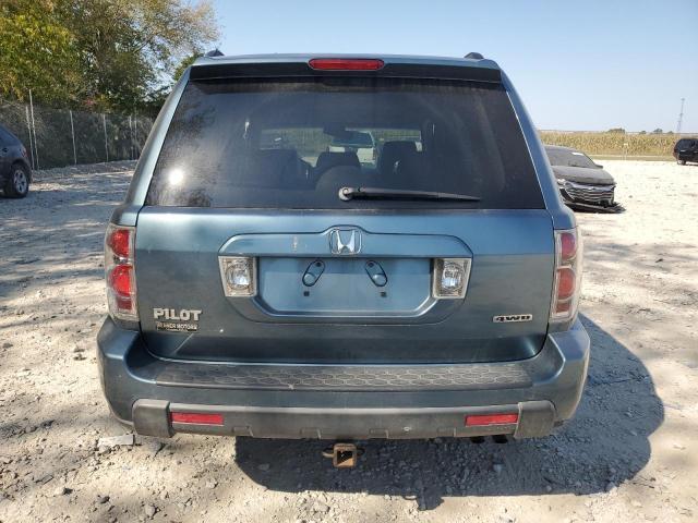 5FNYF18558B009359 - 2008 HONDA PILOT EXL BLUE photo 6