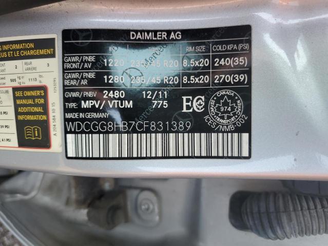 WDCGG8HB7CF831389 - 2012 MERCEDES-BENZ GLK 350 4MATIC SILVER photo 13