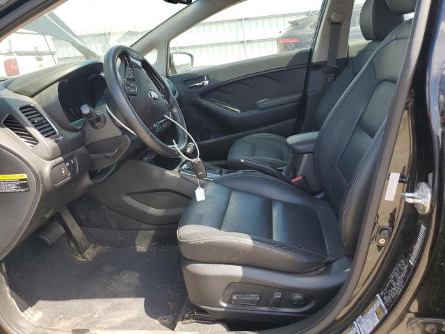 3KPFN4A80HE123159 - 2017 KIA FORTE EX BLACK photo 7