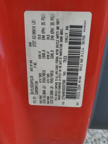 1D7HW48KX6S507506 - 2006 DODGE DAKOTA QUAD SLT Красный фото 12