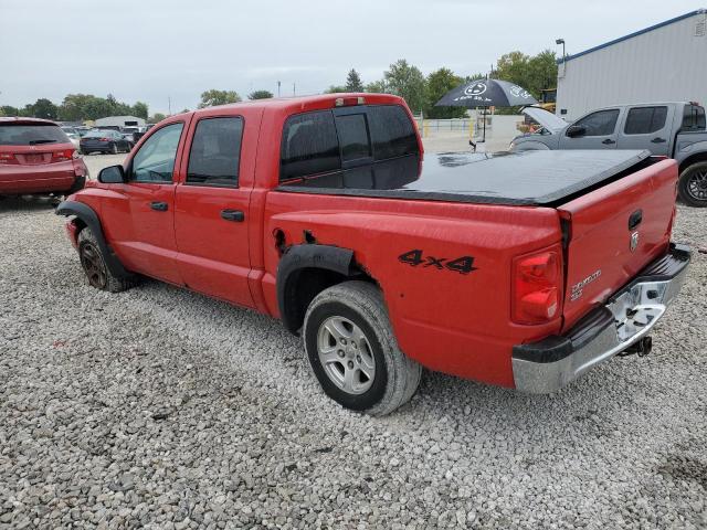 1D7HW48KX6S507506 - 2006 DODGE DAKOTA QUAD SLT Красный фото 2