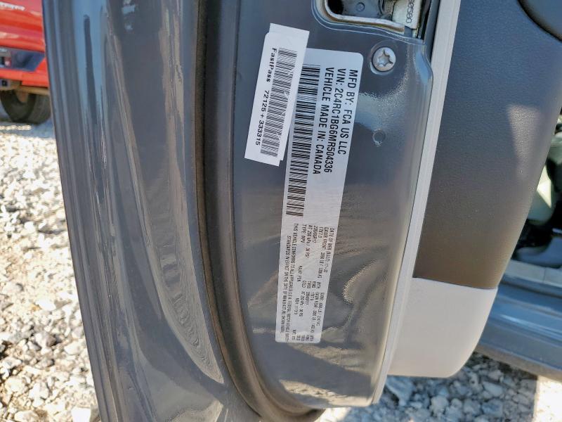 2C4RC1BG6MR504336 - 2021 CHRYSLER PACIFICA TOURING L GRAY photo 13