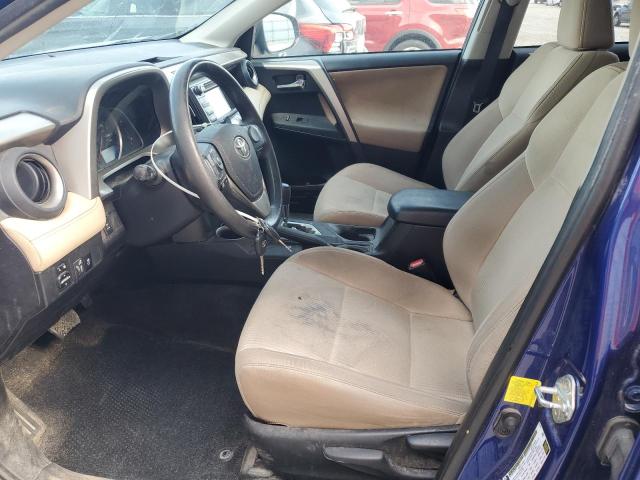 2T3RFREV0FW300110 - 2015 TOYOTA RAV4 XLE BLUE photo 7