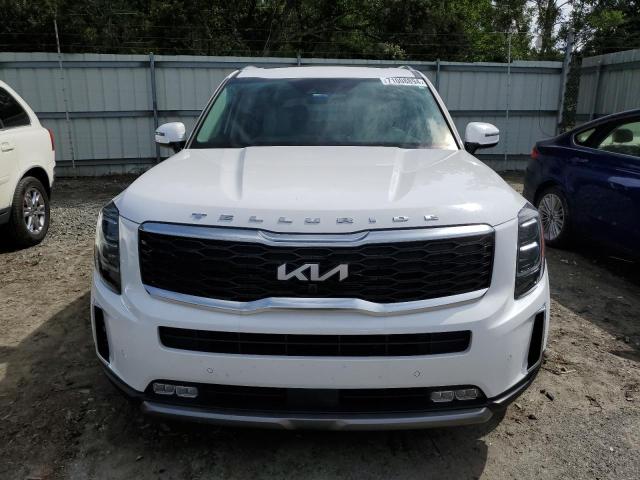 5XYP54HC8NG301249 - 2022 KIA TELLURIDE SX WHITE photo 5