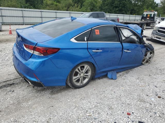 5NPE34AF7JH611493 - 2018 HYUNDAI SONATA SPORT BLUE photo 3