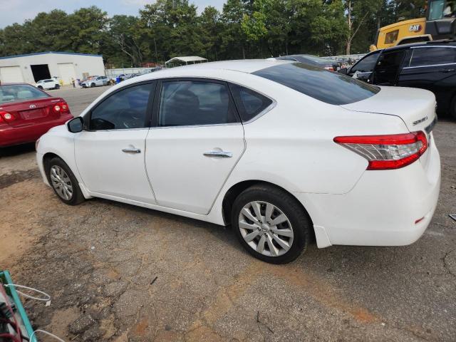 3N1AB7AP2FL637036 - 2015 NISSAN SENTRA S WHITE photo 2