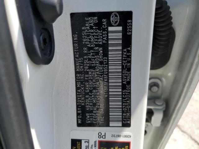 4T1BF1FK6FU952133 - 2015 TOYOTA CAMRY LE WHITE photo 12