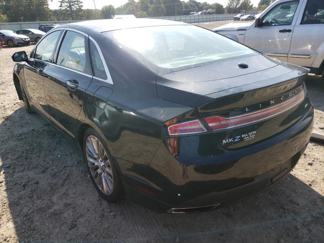 3LN6L2G98DR806025 - 2013 LINCOLN MKZ BLACK photo 3