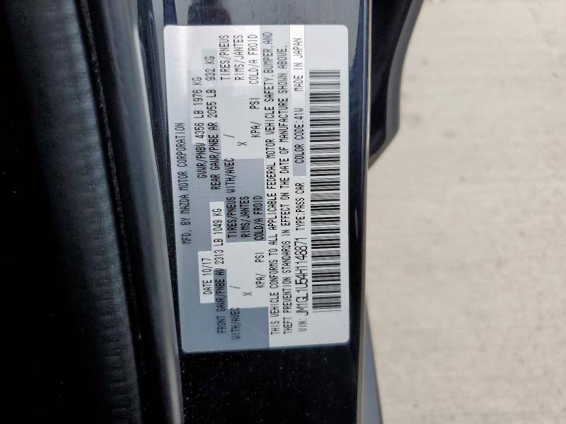 JM1GL1U54H1148871 - 2017 MAZDA 6 SPORT BLACK photo 12