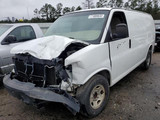 1GTW7FCA8D1111991 - 2013 GMC SAVANA G2500 WHITE photo 1