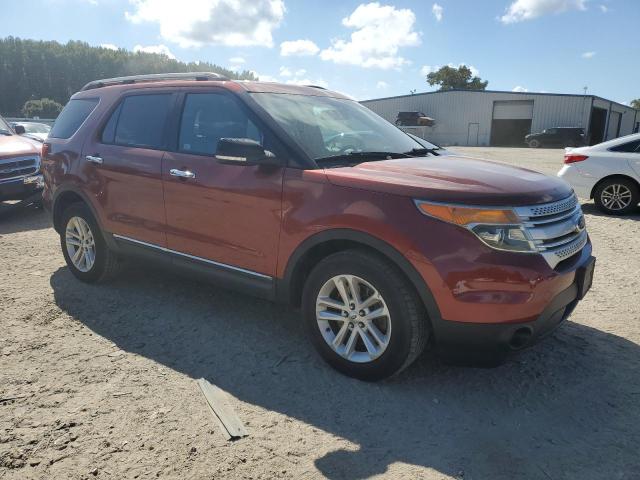 1FM5K7D85EGA36608 - 2014 FORD EXPLORER XLT ORANGE photo 4