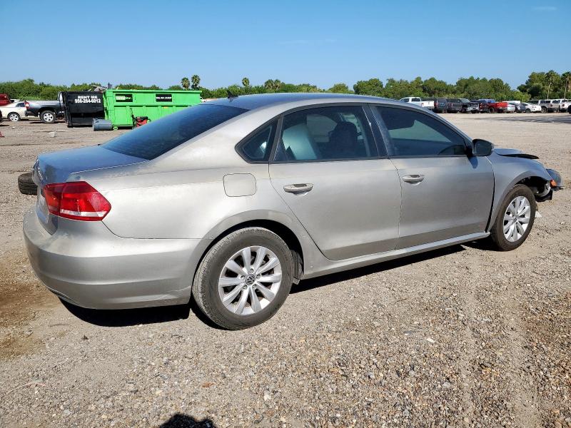 1VWAH7A3XDC027058 - 2013 VOLKSWAGEN PASSAT S SILVER photo 3