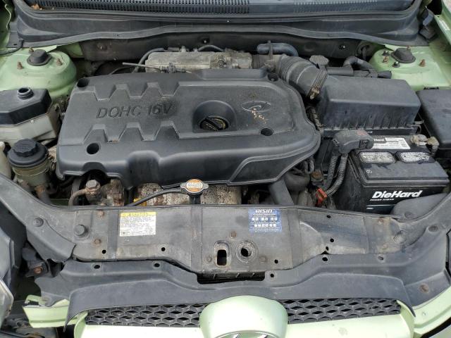 KMHCM36C68U065892 - 2008 HYUNDAI ACCENT GS მწვანე ფოტო 12