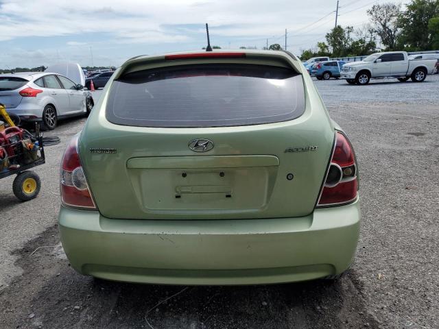 KMHCM36C68U065892 - 2008 HYUNDAI ACCENT GS მწვანე ფოტო 6
