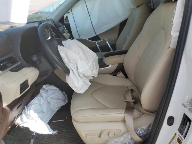 5TDGZRBH6LS505215 - 2020 TOYOTA HIGHLANDER XLE WHITE photo 7