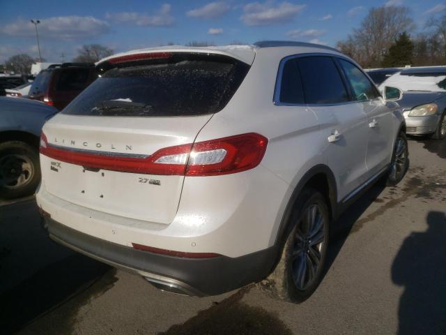 2LMTJ8LP9GBL57803 - 2016 LINCOLN MKX RESERVE WHITE photo 4