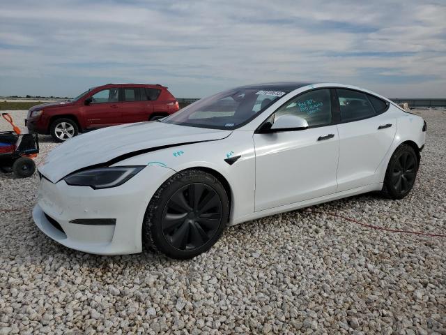 5YJSA1E52NF476517 - 2022 TESLA MODEL S Սպիտակ լուսանկար 1