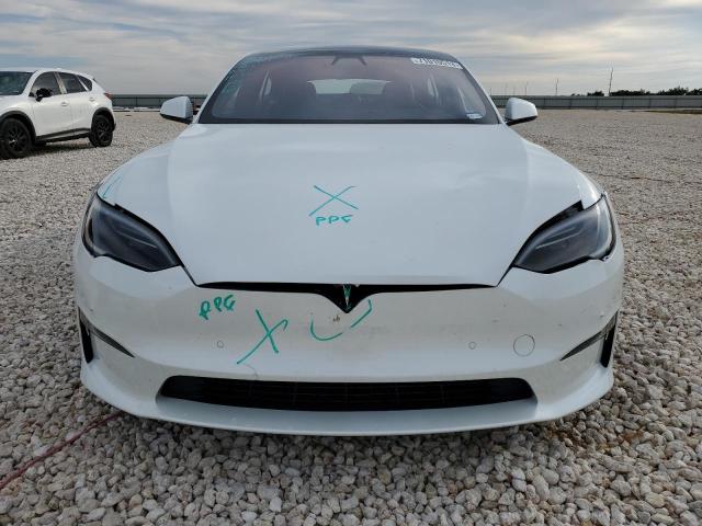 5YJSA1E52NF476517 - 2022 TESLA MODEL S Սպիտակ լուսանկար 5