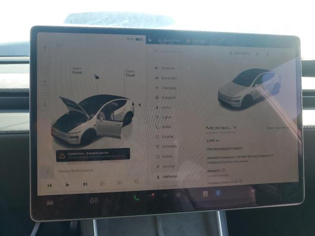 7SAYGDED2TF389511 - 2026 TESLA MODEL Y WHITE photo 9