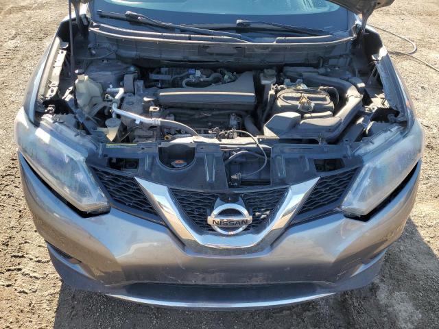 KNMAT2MT2FP519921 - 2015 NISSAN ROGUE S GRAY photo 11