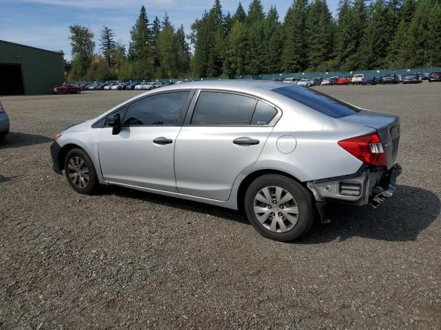 2HGFB2F22CH515706 - 2012 HONDA CIVIC DX SILVER photo 2