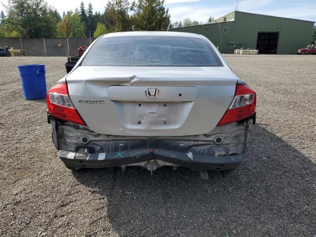 2HGFB2F22CH515706 - 2012 HONDA CIVIC DX SILVER photo 6