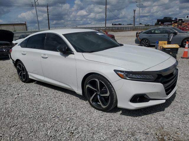 1HGCV1F37NA113498 - 2022 HONDA ACCORD SPORT WHITE photo 4