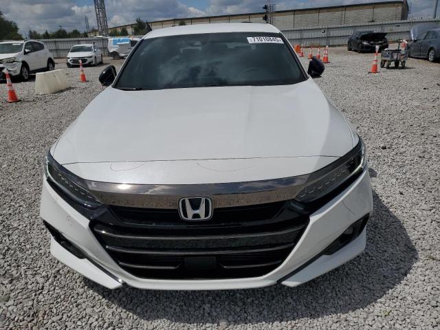 1HGCV1F37NA113498 - 2022 HONDA ACCORD SPORT WHITE photo 5