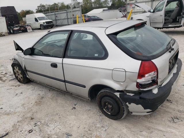 2HGEJ6443YH100041 - 2000 HONDA CIVIC DX SILVER photo 2