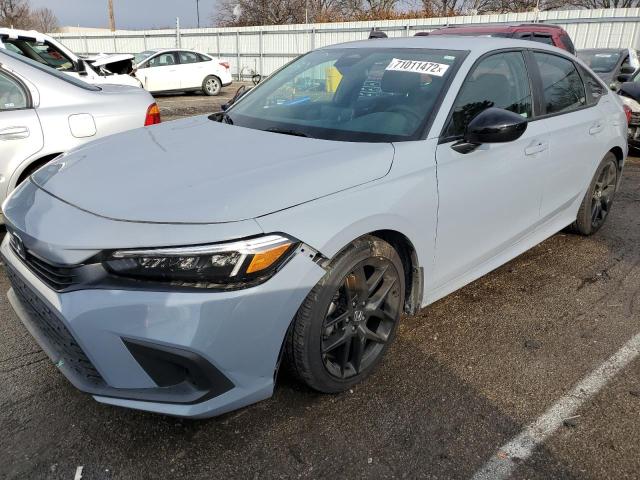 2HGFE2F57NH580085 - 2022 HONDA CIVIC SPORT Blau Foto 1