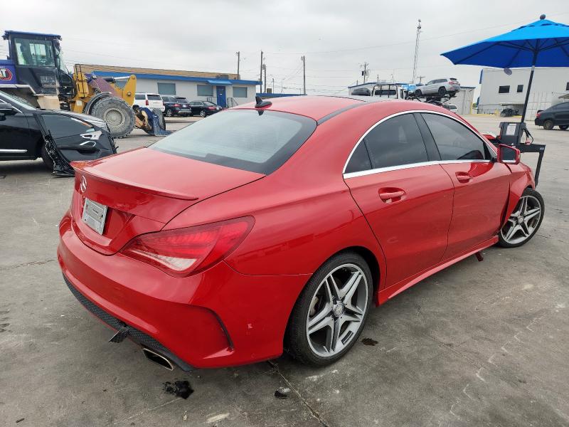 WDDSJ4EB8EN114352 - 2014 MERCEDES-BENZ CLA 250 RED photo 3