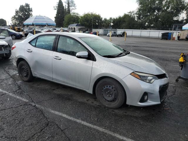 2T1BURHE1FC463748 - 2015 TOYOTA COROLLA L SILVER photo 4