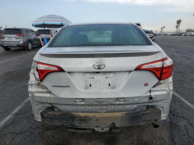 2T1BURHE1FC463748 - 2015 TOYOTA COROLLA L SILVER photo 6