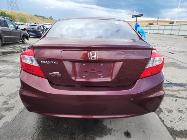 2HGFB2F53CH584284 - 2012 HONDA CIVIC LX Շագանակագույն լուսանկար 6
