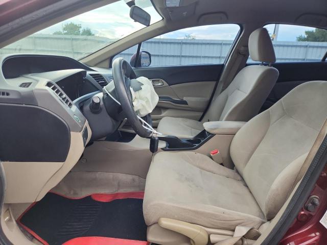 2HGFB2F53CH584284 - 2012 HONDA CIVIC LX Շագանակագույն լուսանկար 7
