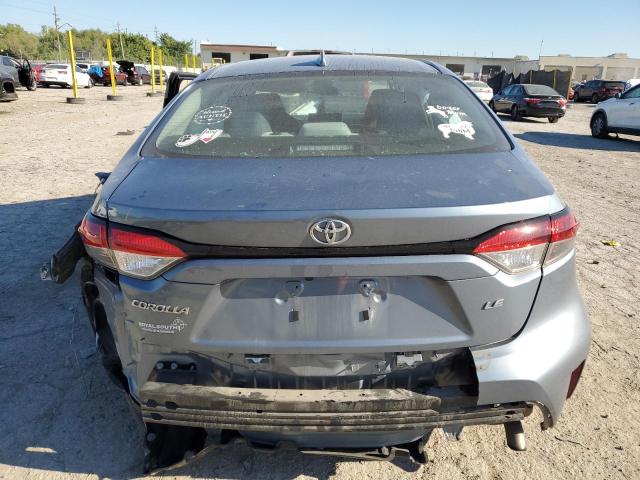 5YFEPMAE2MP218472 - 2021 TOYOTA COROLLA LE BLUE photo 6
