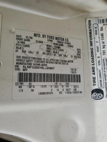 5LMFU28518LJ20807 - 2008 LINCOLN NAVIGATOR კრემისფერი ფოტო 13