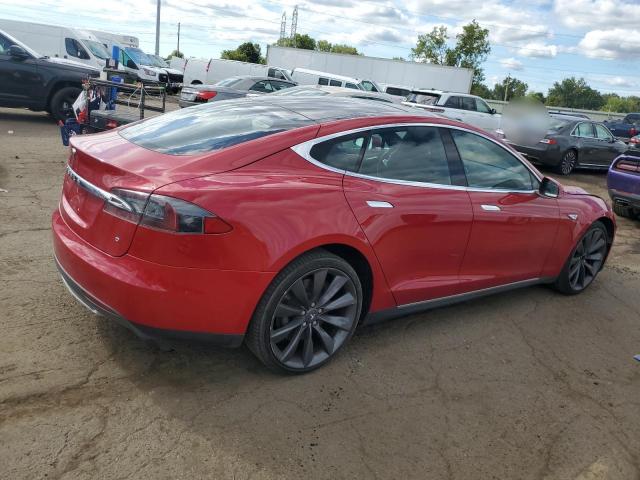 5YJSA1E18FF118157 - 2015 TESLA MODEL S Կարմիր լուսանկար 3
